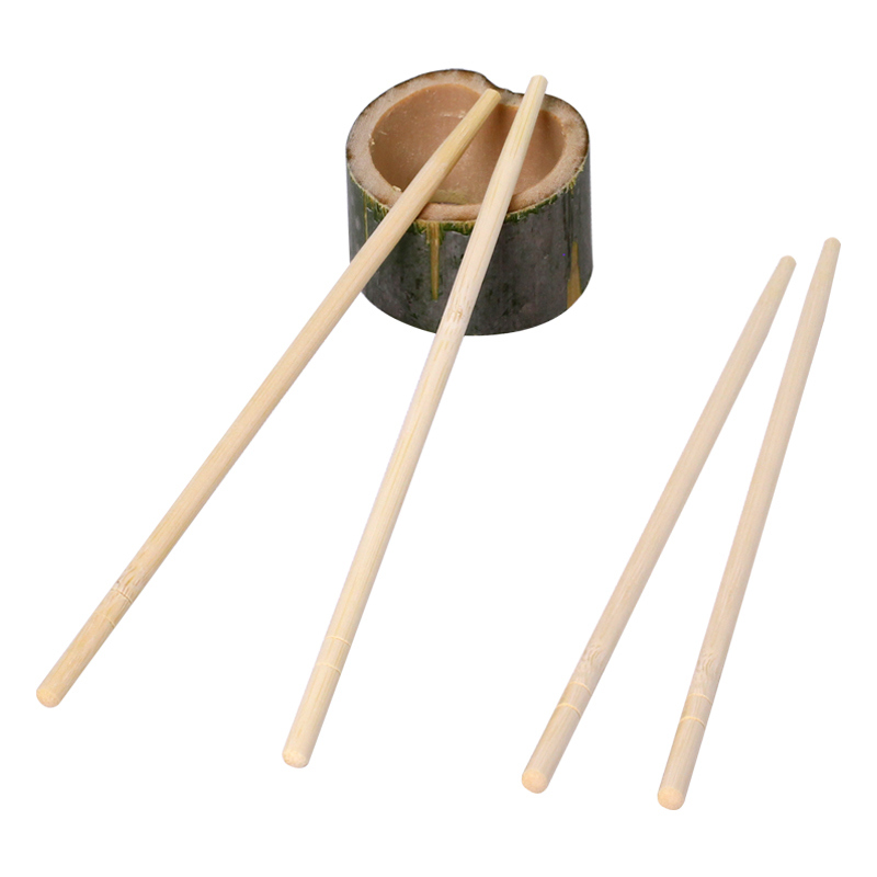Eco-Friendly Disposable Bamboo Chopsticks 100prs/bag with 4.0-5.0mm Thickness and 180-230mm Length