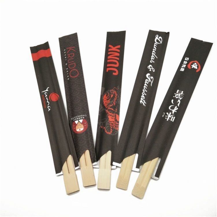 Eco-Friendly Disposable Bamboo Chopsticks 100prs/bag with 4.0-5.0mm Thickness for Sushi and Restaurants